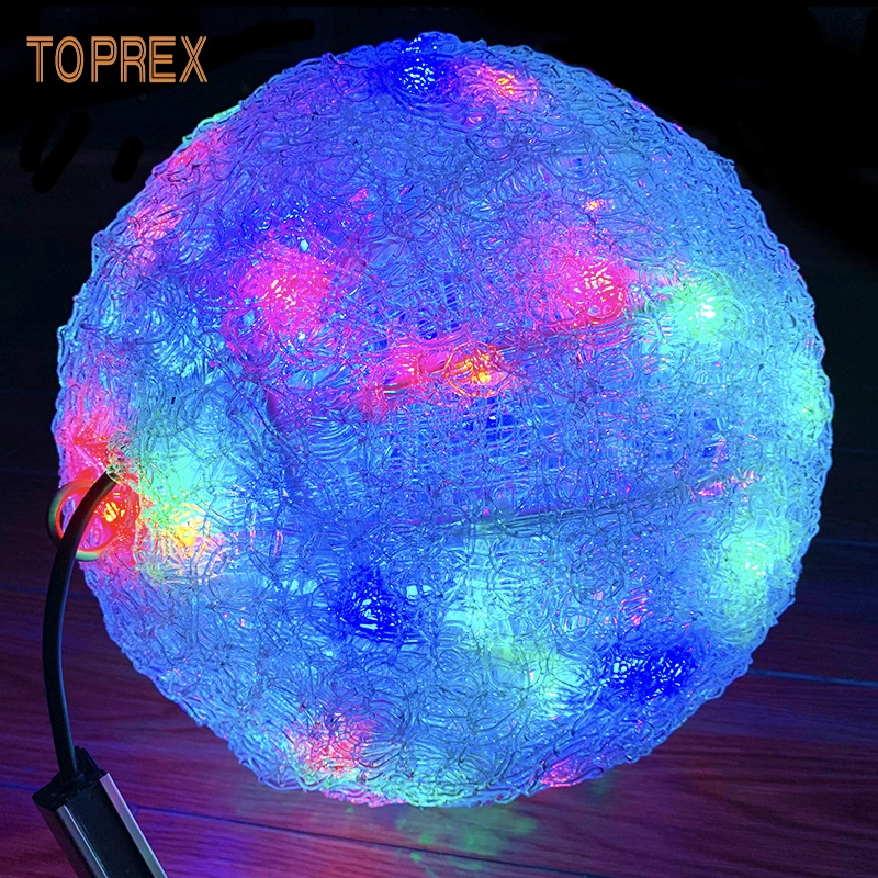 Hanging Moon LED Light up Acrylic Crystal Christmas Tree Decorative Ball